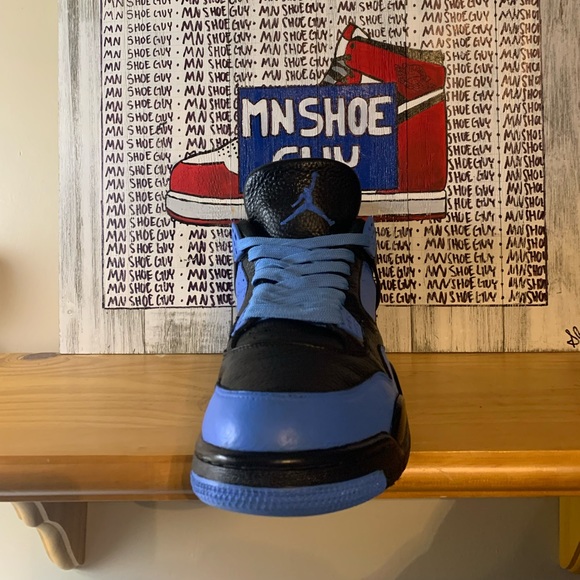 Custom Jordan 4 “University Blue/Black” men’s size 12.5 - Picture 3 of 6